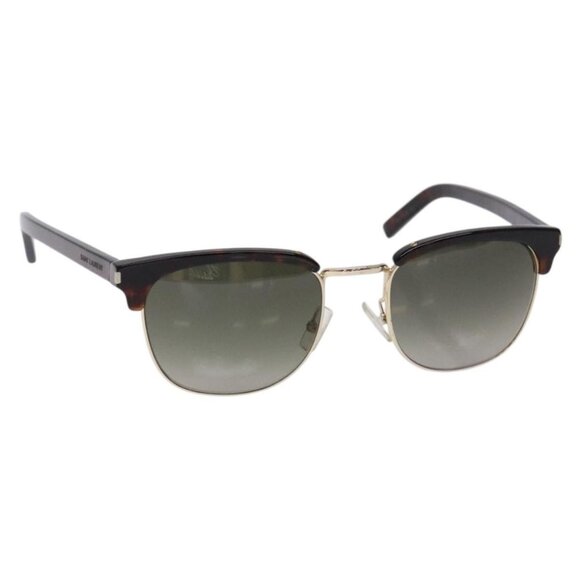 SAINT LAURENT Sunglasses Plastic Brown Auth main image 15